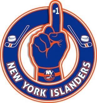 Number One Hand New York Islanders logo decal sticker
