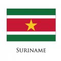 Suriname flag logo Sticker Heat Transfer