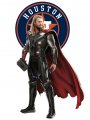 Houston Astros Thor Logo Sticker Heat Transfer
