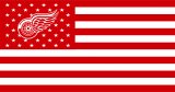 Detroit Red Wings Flag001 logo Sticker Heat Transfer