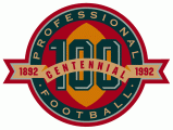 National Football League 1992 Anniversary Logo Sticker Heat Transfer