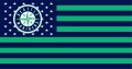 Seattle Mariners Flag001 logo decal sticker