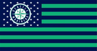 Seattle Mariners Flag001 logo decal sticker