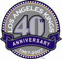 Los Angeles Kings 2006 07 Anniversary Logo decal sticker