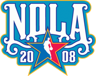 NBA All-Star Game 2007-2008 Alternate Logo Sticker Heat Transfer