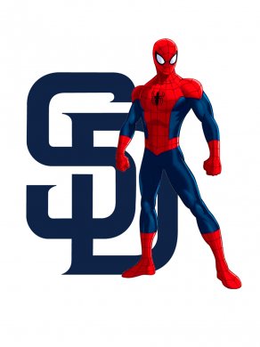 San Diego Padres Spider Man Logo Sticker Heat Transfer