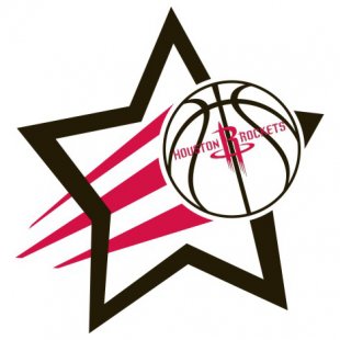 Houston Rockets Basketball Goal Star logo decal sticker