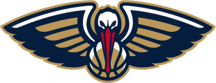 New Orleans Pelicans 2013-2014 Pres Partial Logo Sticker Heat Transfer