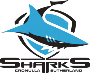 Cronulla Sharks 1998-Pres Primary Logo Sticker Heat Transfer