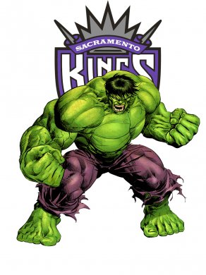 Sacramento Kings Hulk Logo Sticker Heat Transfer