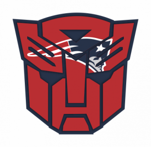 Autobots New England Patriots logo decal sticker