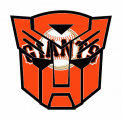 Autobots San Francisco Giants logo Sticker Heat Transfer