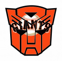 Autobots San Francisco Giants logo decal sticker