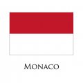 Monaco flag logo Sticker Heat Transfer