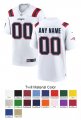 New England Patriots Custom Letter and Number Kits For White Jersey 01 Material Twill