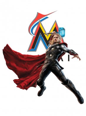 Miami Marlins Thor Logo Sticker Heat Transfer