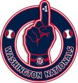 Number One Hand Washington Nationals logo Sticker Heat Transfer