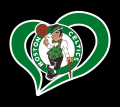 Boston Celtics Heart Logo Sticker Heat Transfer