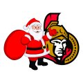 Ottawa Senators Santa Claus Logo Sticker Heat Transfer