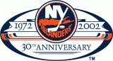 New York Islanders 2001 02 Anniversary Logo decal sticker