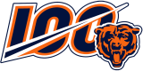 Chicago Bears 2019 Anniversary Logo decal sticker