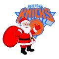 New York Knicks Santa Claus Logo Sticker Heat Transfer