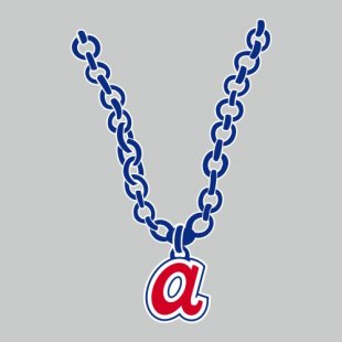 Atlanta Braves Necklace logo Sticker Heat Transfer