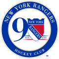 New York Rangers 2016 17 Anniversary Logo decal sticker