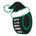 Dallas Stars Hockey ball Christmas hat logo decal sticker