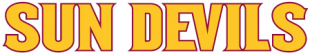 Arizona State Sun Devils 2011-Pres Wordmark Logo 09 Sticker Heat Transfer