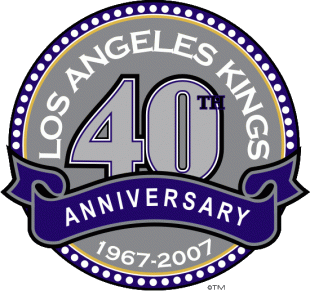 Los Angeles Kings 2006 07 Anniversary Logo Sticker Heat Transfer