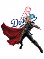 Los Angeles Dodgers Thor Logo Sticker Heat Transfer