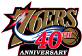 Philadelphia 76ers 2002-2003 Anniversary Logo decal sticker