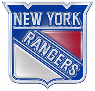 New York Rangers Plastic Effect Logo Sticker Heat Transfer