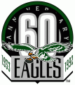 Philadelphia Eagles 1992 Anniversary Logo Sticker Heat Transfer