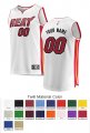 Miami Heat Custom Letter and Number Kits for Association Jersey Material Twill