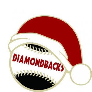 Arizona Diamondbacks Baseball Christmas hat logo decal sticker