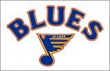 St. Louis Blues 1984 85-1986 87 Jersey Logo Sticker Heat Transfer
