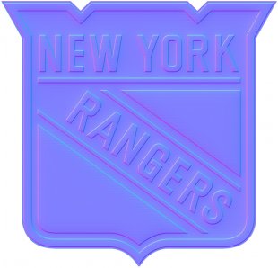 New York Rangers Colorful Embossed Logo decal sticker