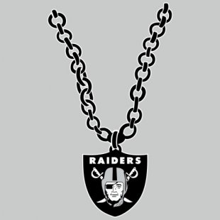 Oakland Raiders Necklace logo Sticker Heat Transfer