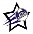 Colorado Rockies Baseball Goal Star logo decal sticker