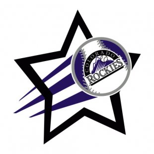 Colorado Rockies Baseball Goal Star logo Sticker Heat Transfer