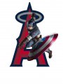 Los Angeles Angels of Anaheim Captain America Logo decal sticker