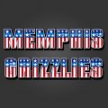 Memphis Grizzlies American Captain Logo decal sticker