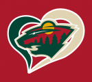 Minnesota Wild Heart Logo Sticker Heat Transfer