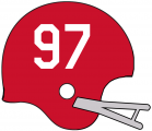 Calgary Stampeders 1962-1967 Helmet Logo Sticker Heat Transfer
