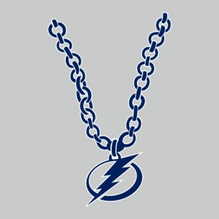 Tampa Bay Lightning Necklace logo Sticker Heat Transfer