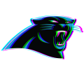 Phantom Carolina Panthers logo decal sticker