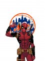New York Mets Deadpool Logo Sticker Heat Transfer