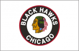 Chicago Blackhawks 1951 52-1954 55 Jersey Logo Sticker Heat Transfer